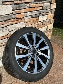 Like New aluminum rims with snow tires