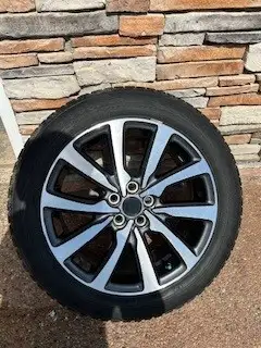 Like New aluminum rims with snow tires - Photo 2