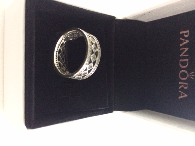 BAGUE NEUVE GR6.5'FEM PANDORA 7ZIRCONS CUBIQUE BRILLANTS $150.00 - Photo 3