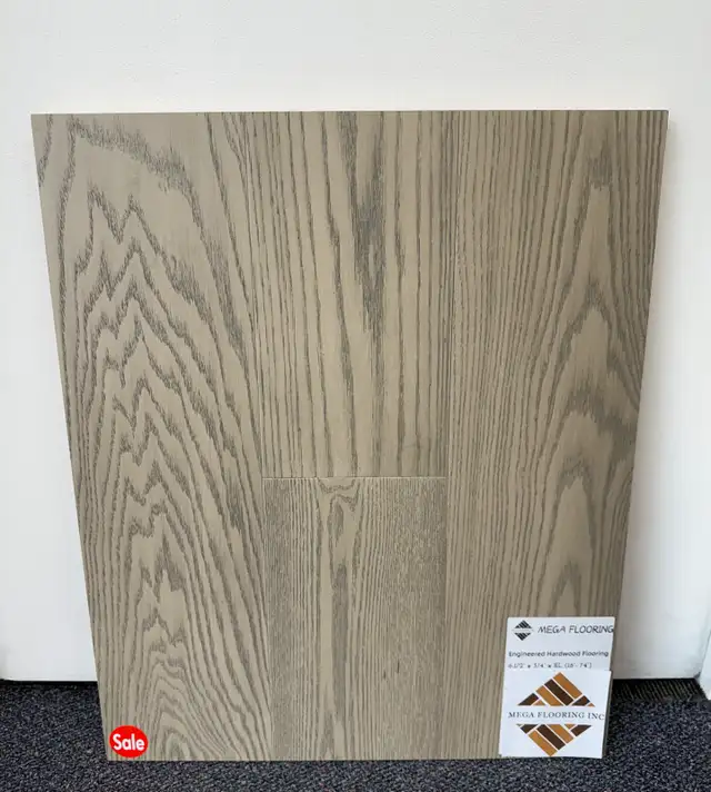 Engineered hardwood floor ($3/sf)