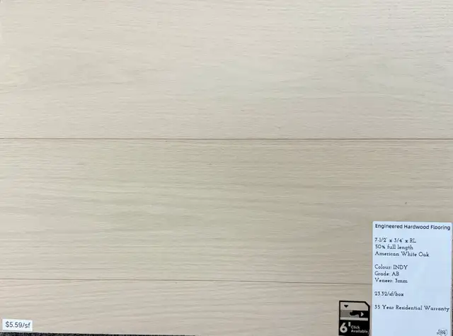 Click engineered hardwood