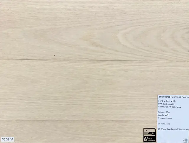 Click engineered hardwood - Photo 3