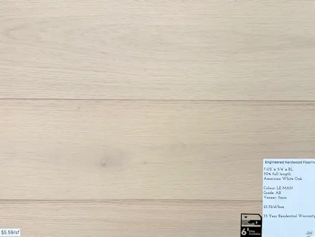 Click engineered hardwood - Photo 5