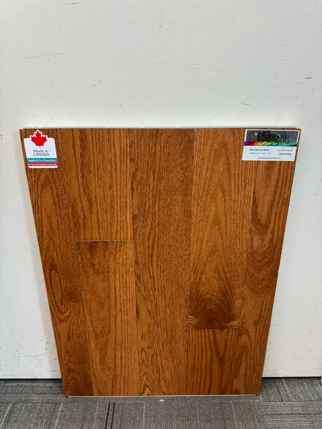 Solid Hardwood made in Canada $5.25/sf