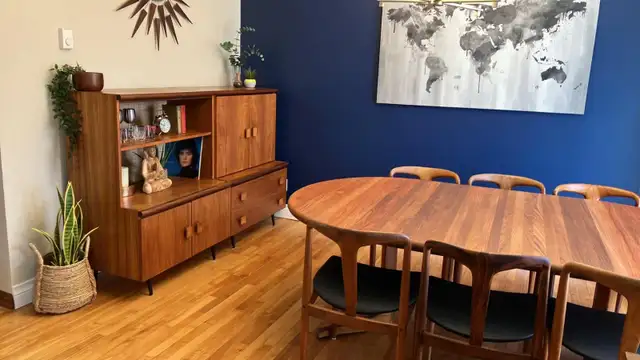 Mid century. TEAK TECK. Modulaire. Crédence, buffet, bahut disqu