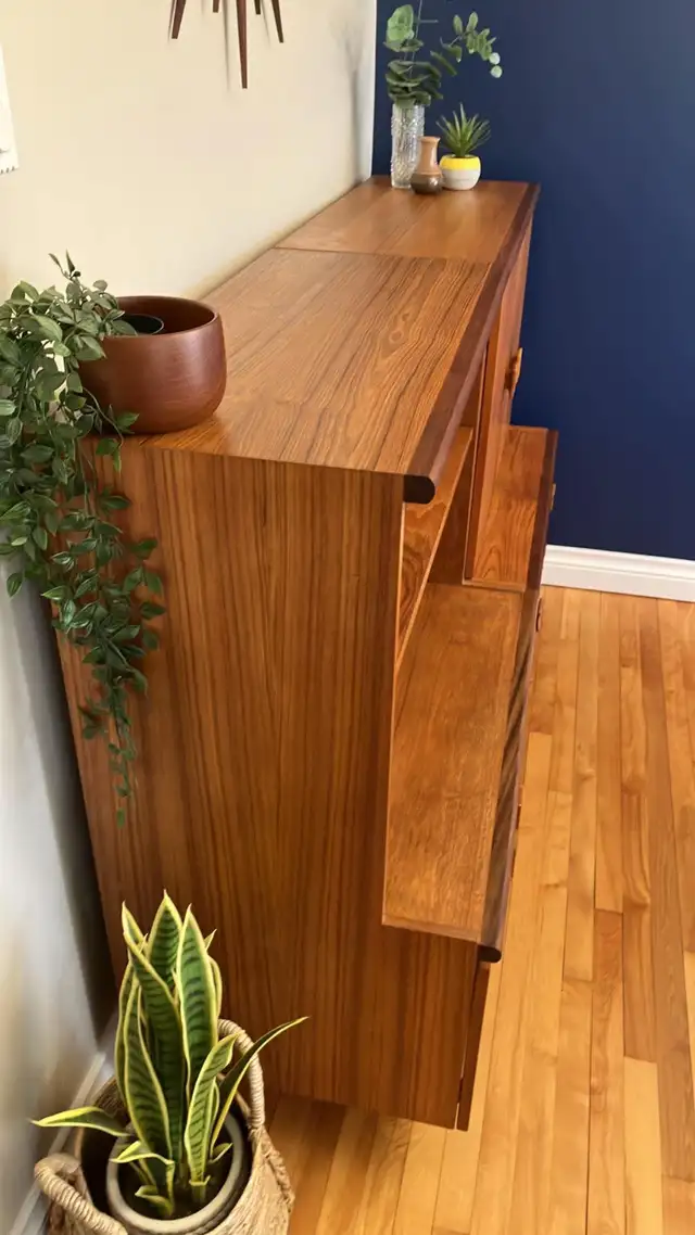 Mid century. TEAK TECK. Modulaire. Crédence, buffet, bahut disqu - Photo 3