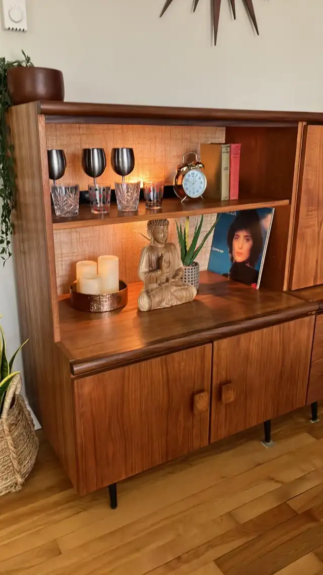 Mid century. TEAK TECK. Modulaire. Crédence, buffet, bahut disqu - Photo 4