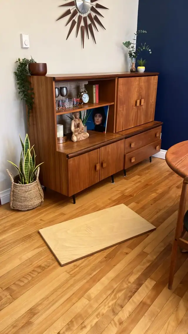 Mid century. TEAK TECK. Modulaire. Crédence, buffet, bahut disqu - Photo 6