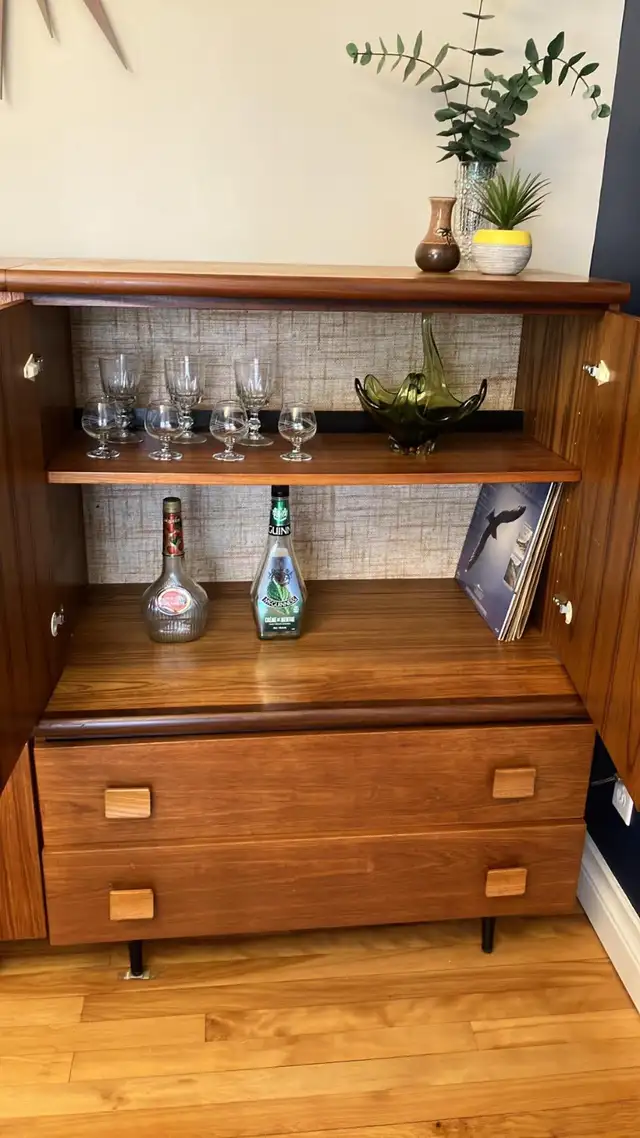 Mid century. TEAK TECK. Modulaire. Crédence, buffet, bahut disqu - Photo 7