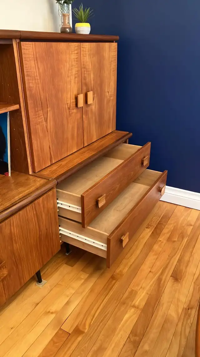 Mid century. TEAK TECK. Modulaire. Crédence, buffet, bahut disqu - Photo 8