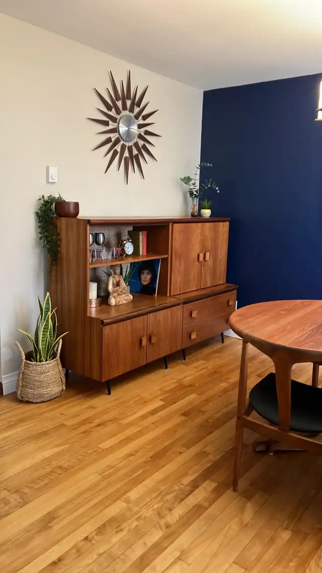 Mid century. TEAK TECK. Modulaire. Crédence, buffet, bahut disqu - Photo 10