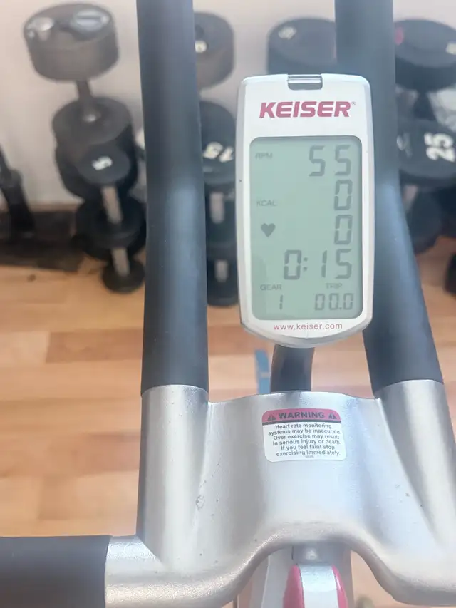 Keiser m3 spin bike - Photo 4