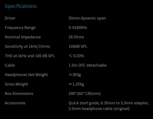 Aune AR5000 Open Dynamic Headphones, Minimal Use, Like New - Photo 7