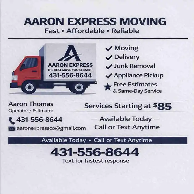 Affordable Movers | Same Day Available | Fast & Reliable