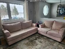 Sofa and loveseat