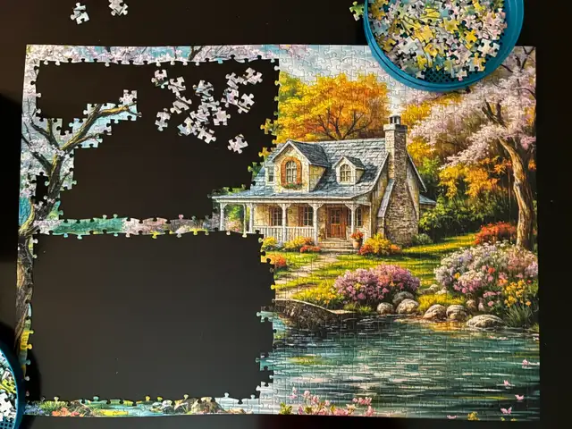 1000pc Gavimosa 'Spring Blossoms' Puzzle - LIKE NEW! - Photo 5
