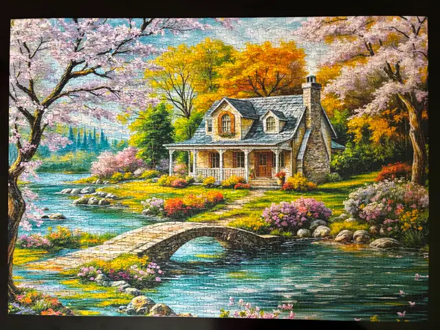 1000pc Gavimosa 'Spring Blossoms' Puzzle - LIKE NEW! - Photo 7