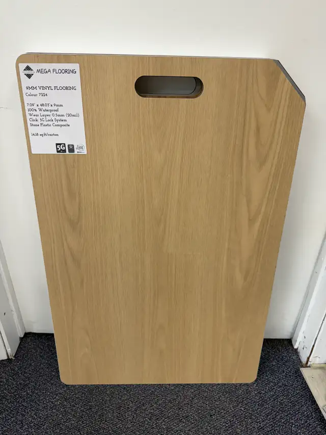 9mm Vinyl Flooring with Pad ($2.55/sqft)