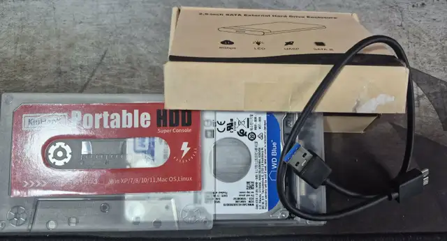 PORTABLE 500GB USB 3.0 HARD DRIVE – READY TO USE – $30