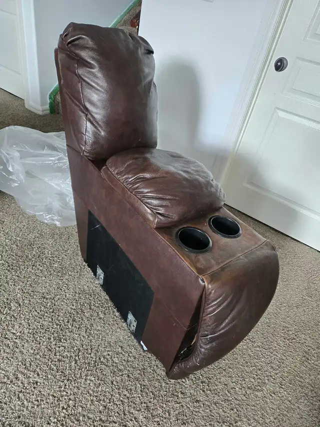 Dark Brown 100% Leather Sectional! - Photo 4