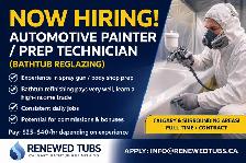 Hiring Automotive Painter / Prep Technician