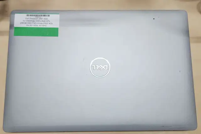 Dell Precision 3551 15.5 FHD i7 10thGen 2.6GHz 8GB 256GB P620