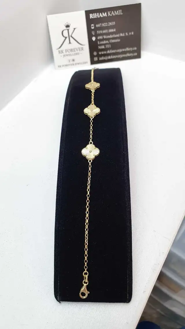 14k yellow gold bracelet #383 _ C - Photo 2