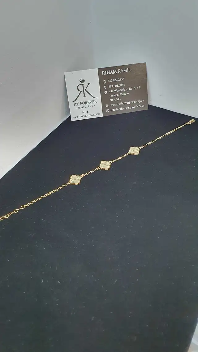 14k yellow gold bracelet #383 _ C - Photo 4