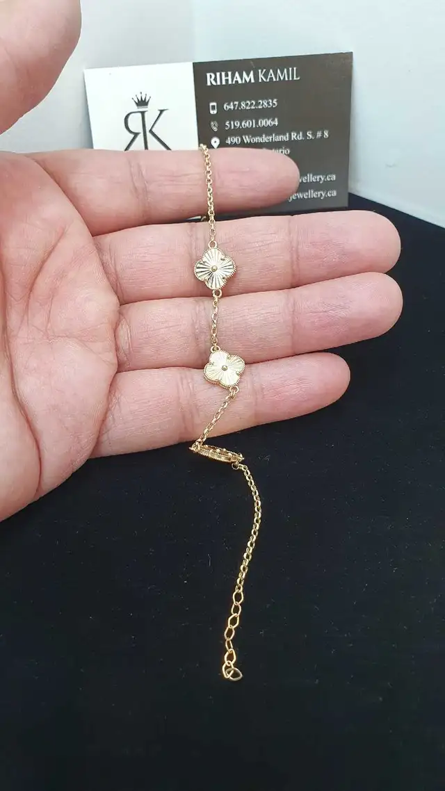 14k yellow gold bracelet #383 _ C - Photo 5