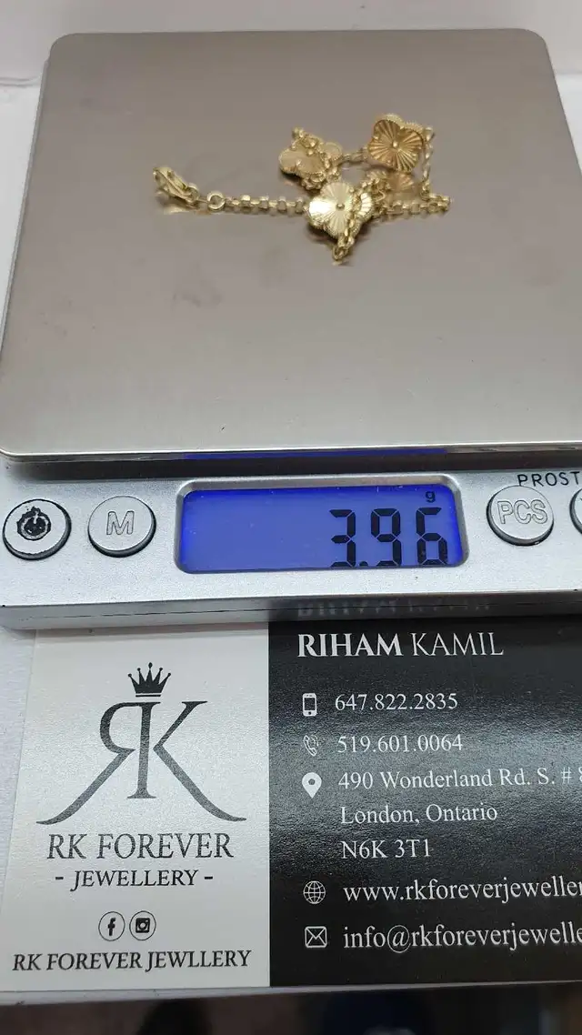 14k yellow gold bracelet #383 _ C - Photo 6