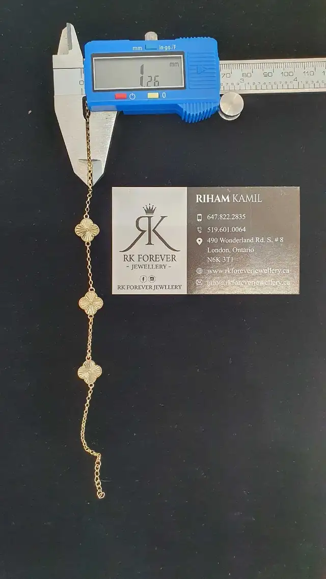 14k yellow gold bracelet #383 _ C - Photo 7