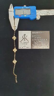 14k yellow gold bracelet #383 _ C - Photo 7