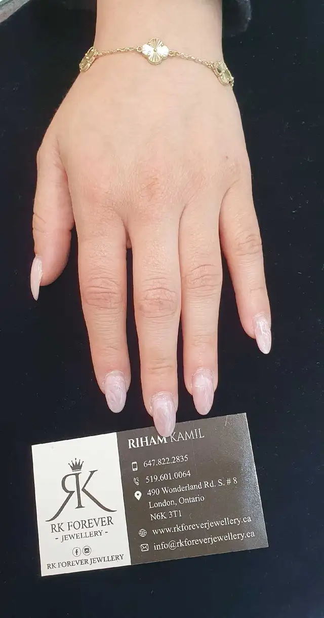 14k yellow gold bracelet #383 _ C - Photo 9