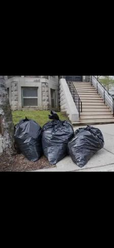 Cleaning, Bringing Garbage Bags Out to the Dumpster