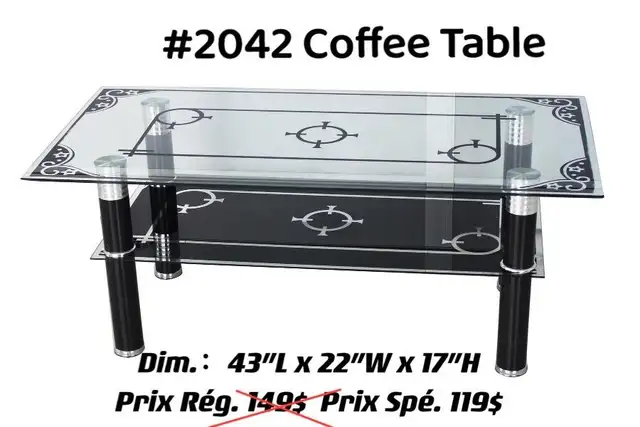 LE PLUS BAS PRIX!! TOUT EST NEUF! Des tables à liquidation - Photo 3