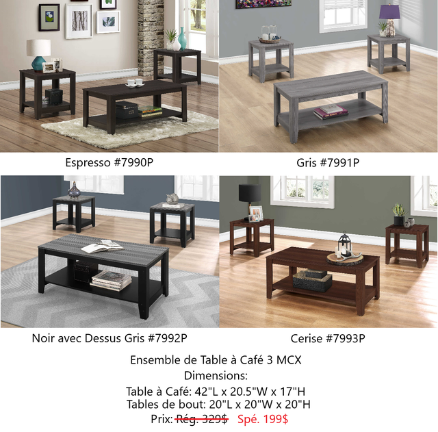 LE PLUS BAS PRIX!! TOUT EST NEUF! Des tables à liquidation - Photo 4