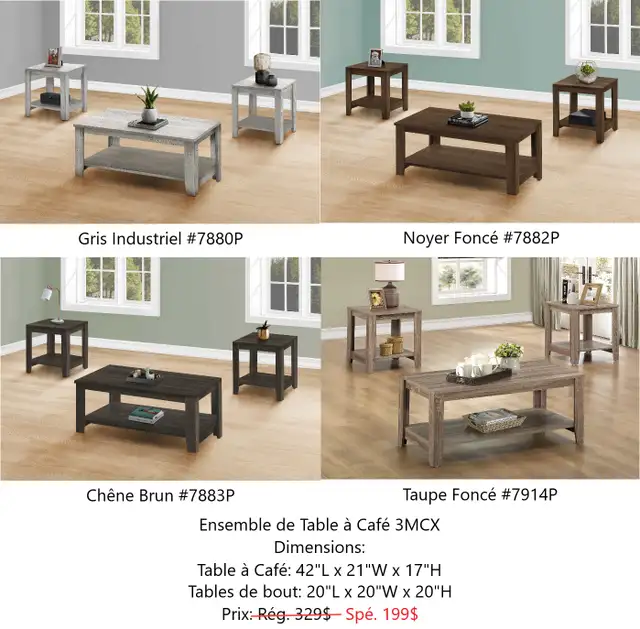 LE PLUS BAS PRIX!! TOUT EST NEUF! Des tables à liquidation - Photo 5