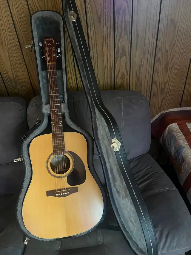 Simon and Patrick solid top acoustic guitar - Photo 4