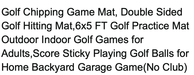 Golf chipping mat - Photo 2