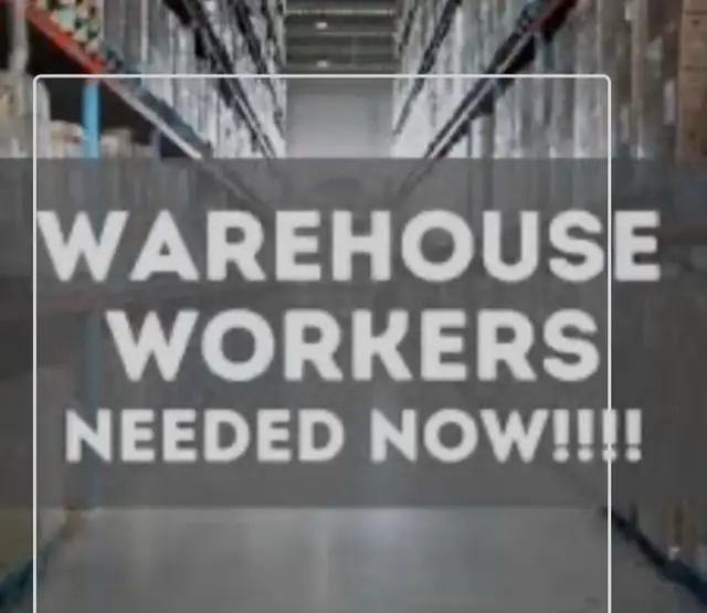 Warehouse helper needed