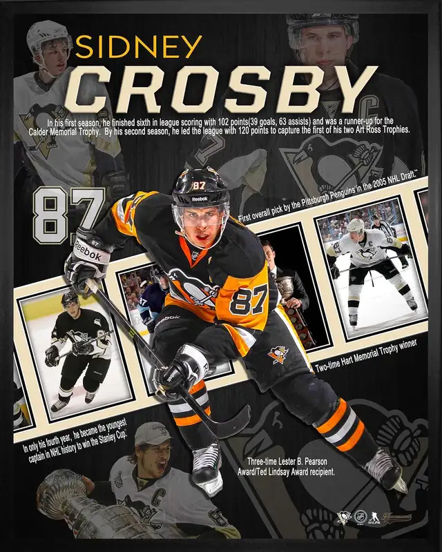 Sydney Crosby Pittsburgh Penguins Framed 16x20 Career Collage —