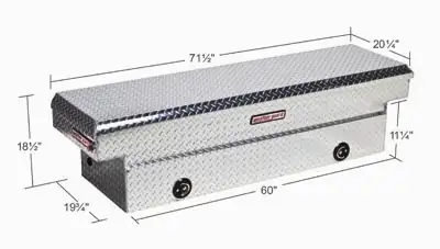 WEATHER GUARD ALUMINUM TRUCK TOOL BOX / CARGO STORAGE - Photo 6