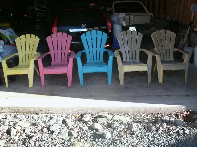 Lawn Chairs. (5) Plastic.They are all solid