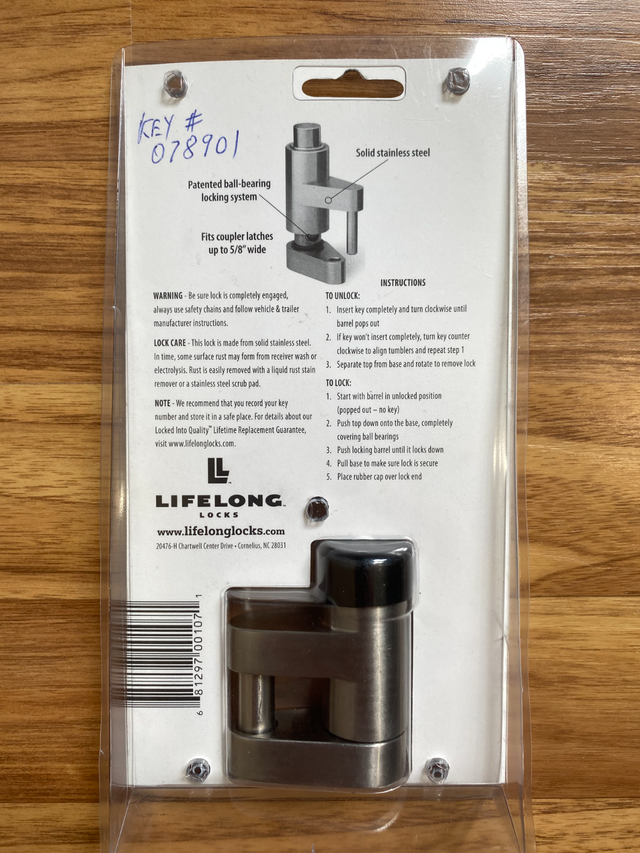 DOOR or COUPLER LOCK ... BRAND NEW - Photo 2