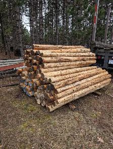 Cedar Posts Rails Poles Fence