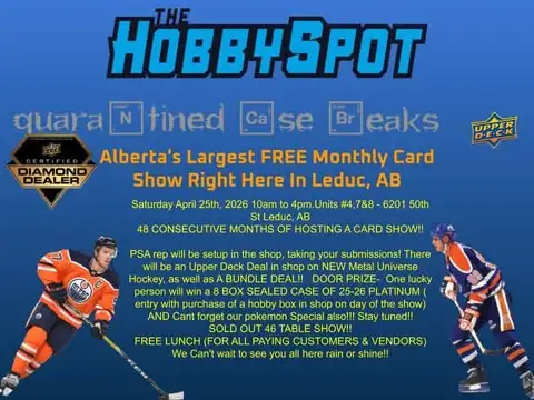 Tim Hortons Hockey cards at card show in Leduc April 25Th / 2026