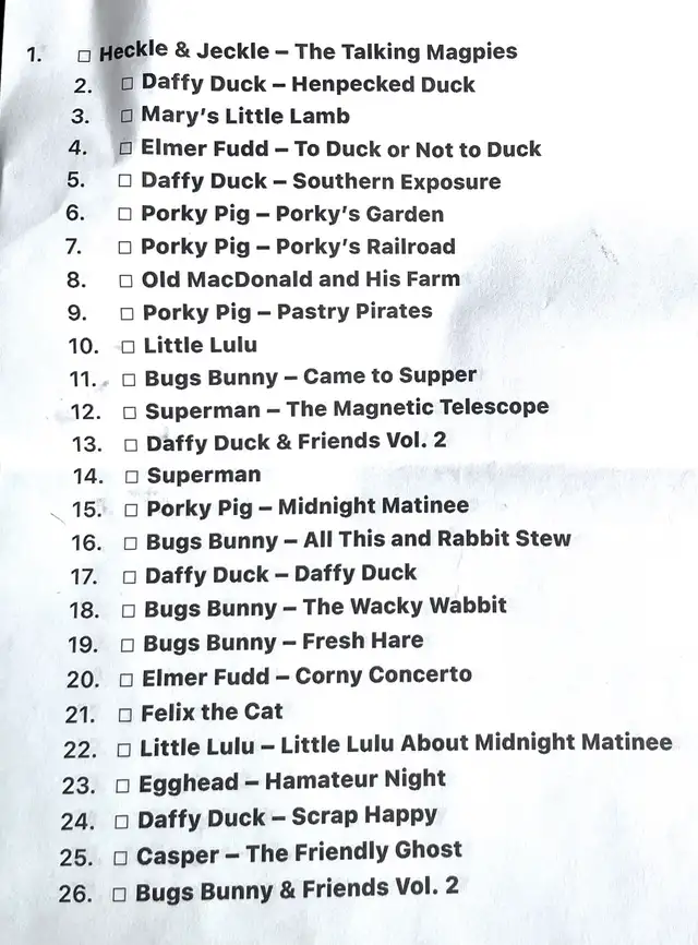 26 VHS Cartoons Classics - Photo 6