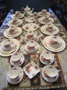 Royal Albert CENTENNIAL ROSE fine bone china set for 8