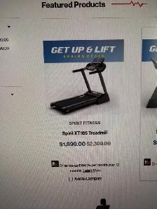 Like New Spirit XT 185 Treadmill
