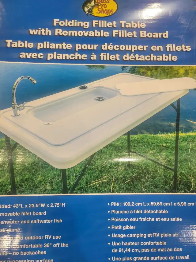 Folding Filleting Table